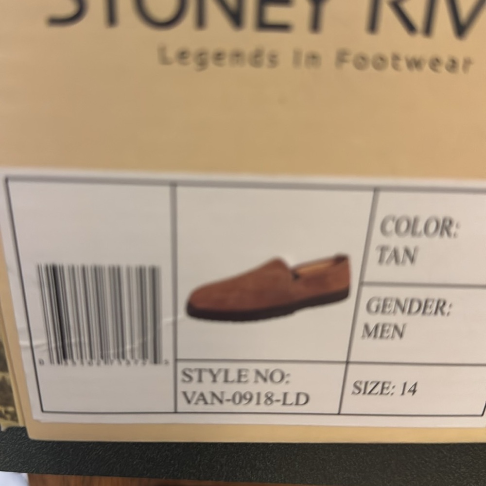 Stoney River Men's David Slippers - Tan Size 14 - Picture 8 of 8